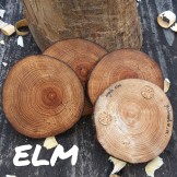 Set of 4 Natural Wooden Coasters