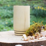 Handcrafted Sycamore 2 Hoop Whisky Tumbler