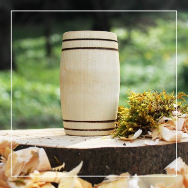 Handcrafted Sycamore Barrel Whisky Tumbler