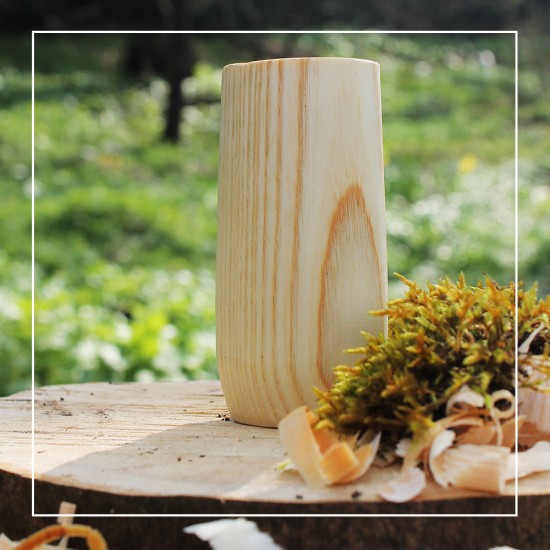 Handcrafted Ash Natural Whisky Tumbler